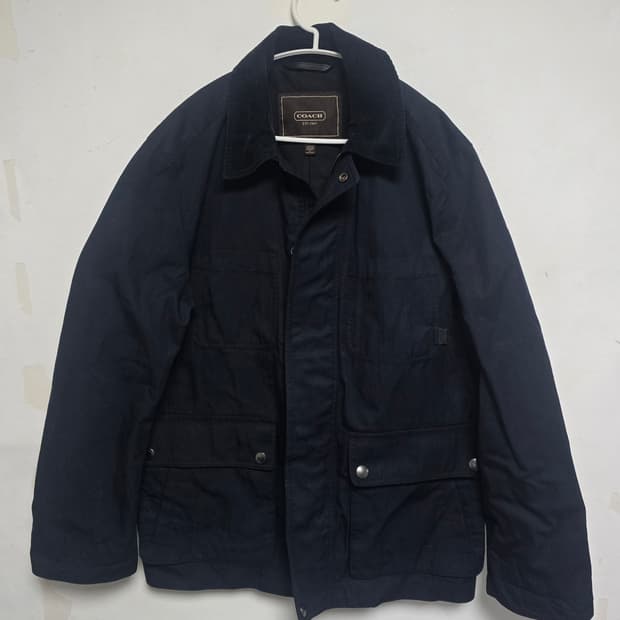 코치 남성 네이비 워크 자켓 M (110~115) 새상품
