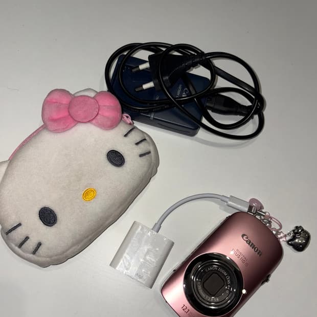 캐논 익서스 110 IS 핑크 미노이 카리나 다빈 카메라