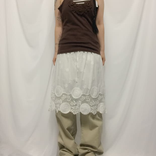 Crochet point sleeveless