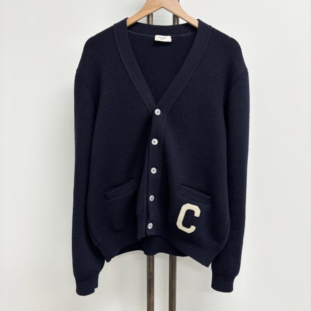 [XL]셀린느 울 컬리지 가디건