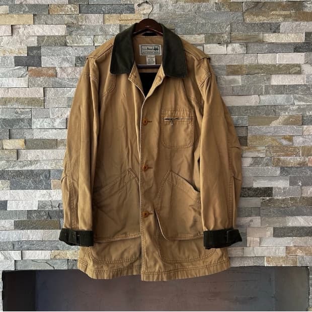 빈티지 엘엘빈 barn jacket 헌팅자켓 초어자켓 L 베이지