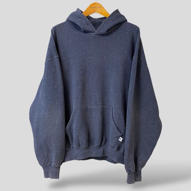 (XL)빈티지 러셀 블랭크 스웨트 후드티셔츠