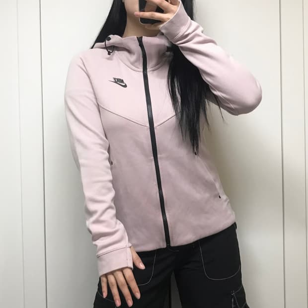 나이키 핑크 후드집업 L