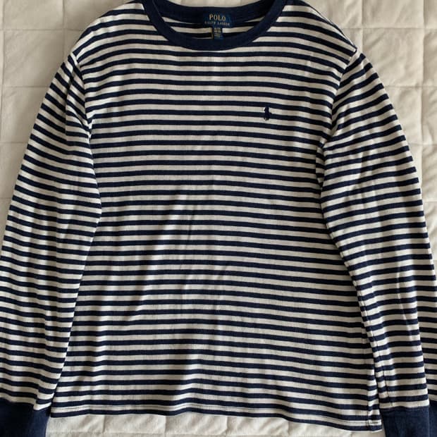 폴로랄프로렌 스트라이프 롱슬리브 긴팔티셔츠 엄성현