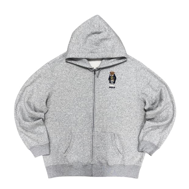 폴로 베어 플리스 그레이 후드집업(2XL)