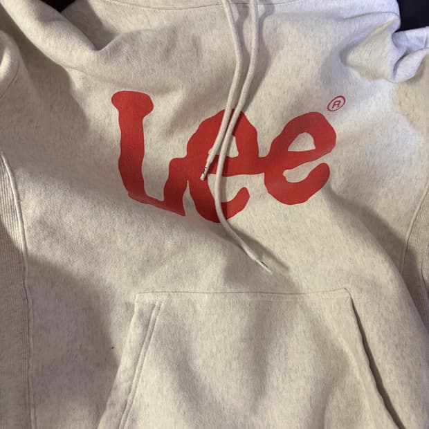 Lee 빅 트위치 로고 후드티 오트밀