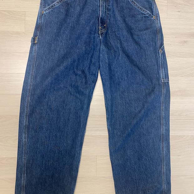 리바이스 실버탭 배기 카펜터 진 다크 인디고