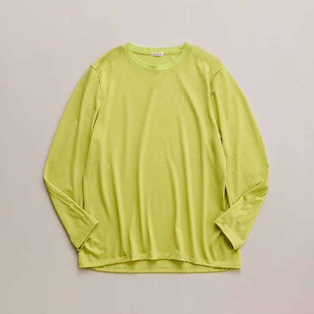 나이스네스 26aw W.CROWE 티셔츠 라임 m사이즈
