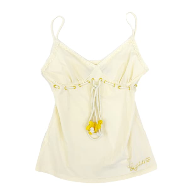 Miss Sixty Lace-Up Camisole Top/ M