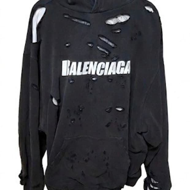 발렌시아가 디스트로이드 데미지 후드