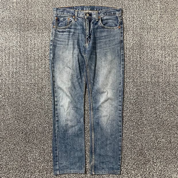 빈티지9. 리바이스 502 워시드 레귤러핏 데님팬츠 청바지