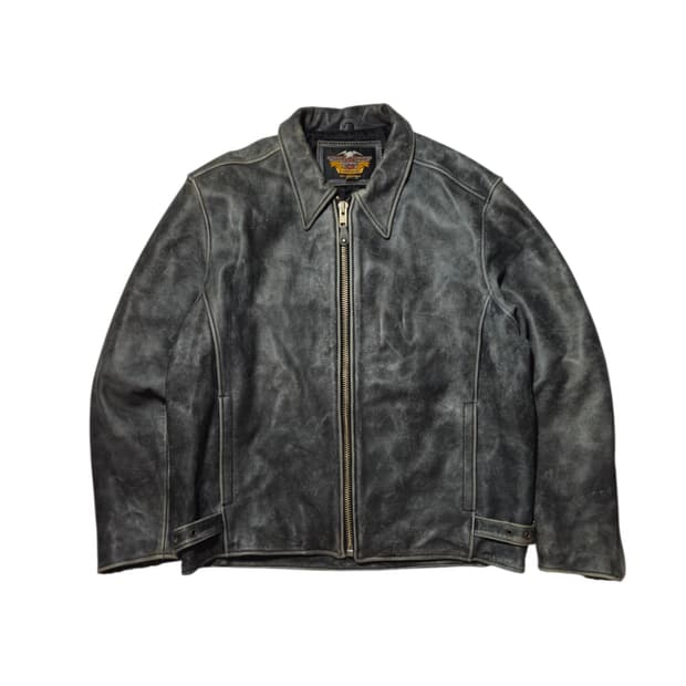 할리데이비슨 싱글 라이더 가죽자켓 빈티지 L 105