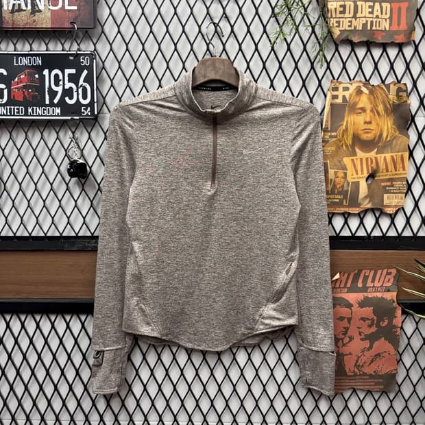 나이키 스위프트 우먼스 드라이 핏 UV 쿼터집 러닝 탑 밍크 브라운