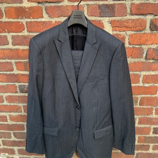 [ITALY MADE] 캘빈클라인 컬렉션 핀스트라이프 버진울 셋업