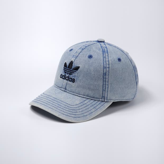 아디다스 데님 트레포일 빈티지 볼캡 모자