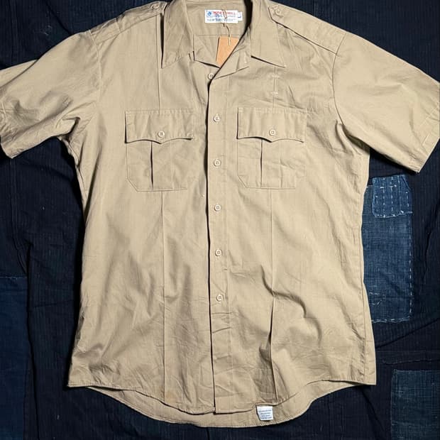 80-90’s Horace Small 뉴 디멘션 오피서 셔츠 L