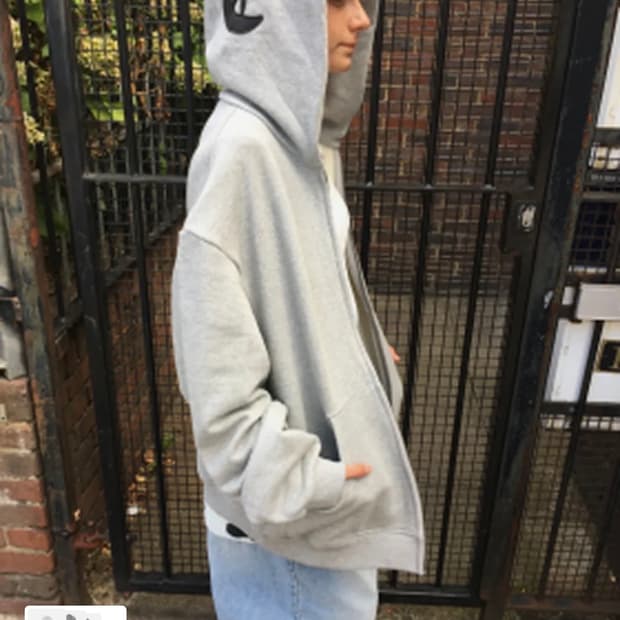 [ERTR X 니들] 후드집업 그레이 (M)