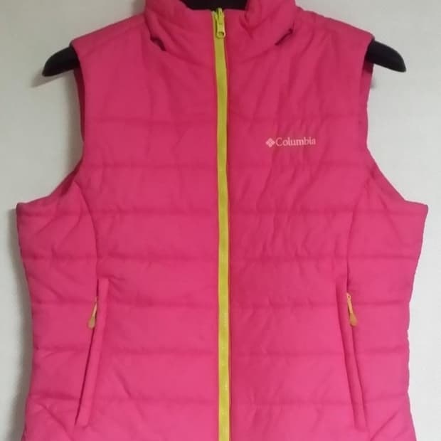 컬럼비아 여성 퀄팅 경량 패딩 조끼 L 100