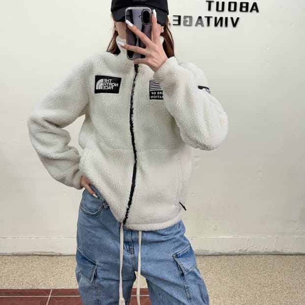 노스페이스 뽀글 후리스 집업