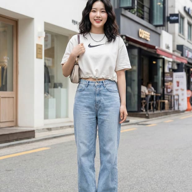 나이키 NSW 스우시 반팔 크롭 맨투맨