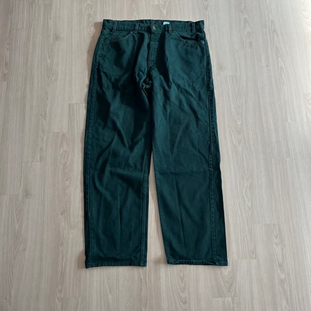 [38X32] 90s 빈티지 리바이스 565 그린 made in usa