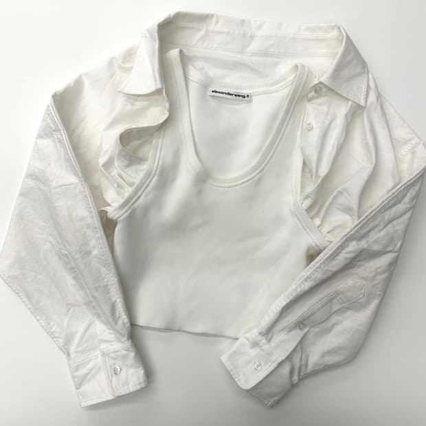  Alexander Wang 알렉산더왕 화이트 슬리브 