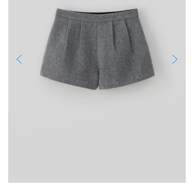  타낫 울 핀턱 숏츠 T/T Frame wool pintuck short