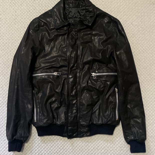 [50] 웨스턴 무드 램스킨 양가죽 레더 자켓