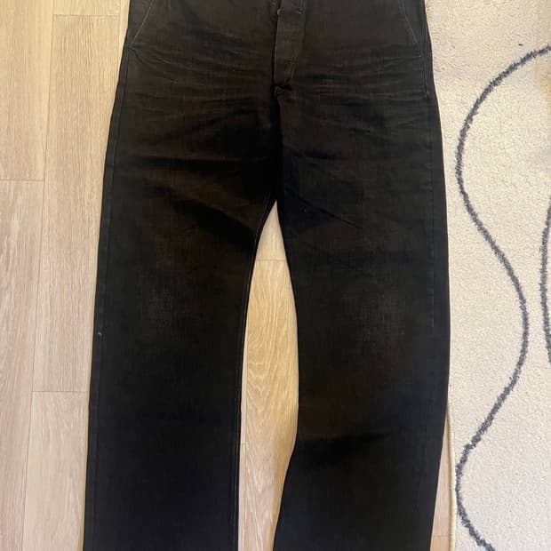 RRL waist overall 34x32  black