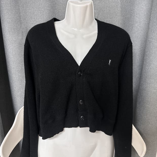 입생로랑 블랙 가디건(커스텀)