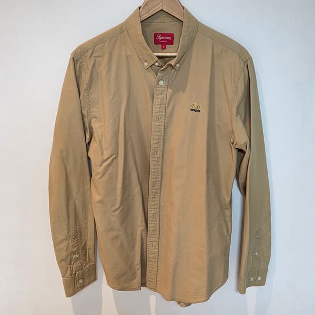 슈프림 베이지색 면 셔츠 L