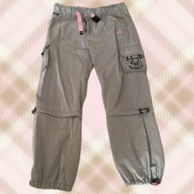 엔젤블루 그레이 핑크 팬츠 바지 라떼 히메 러블리 로걀 빈티지 와투케