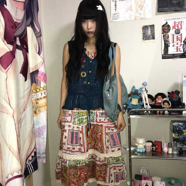 하구미 모리 에스닉걸 코디세트