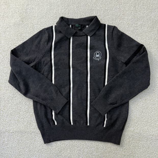 [M] 베네통 스프라이트 카라 니트 0115T1