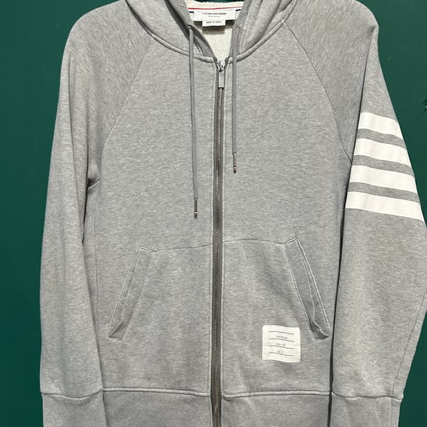 톰브라운 4바 후드집업 그레이 3사이즈