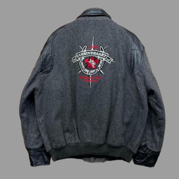 90's Midwest Garment 바시티 자켓 (L