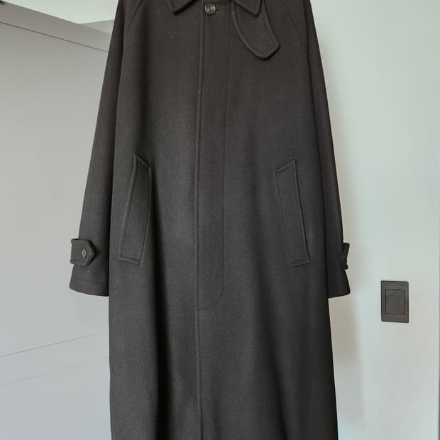 [XL]멜란지 마스터 울 오버 핏 발마칸코트