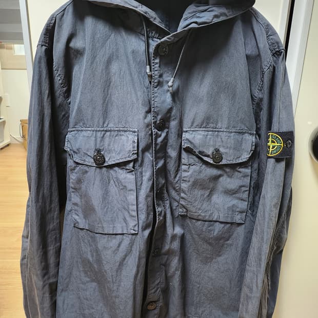 스톤아일랜드 포플린 후드 자켓