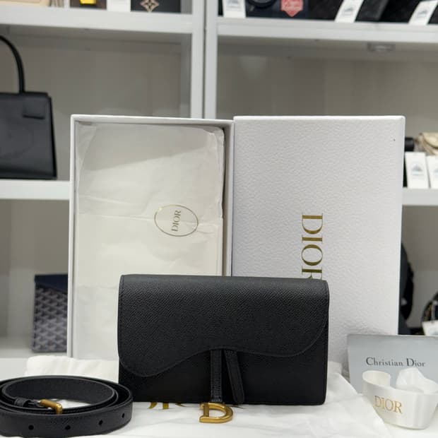 [OS] 디올 카프스킨 새들 벨트백