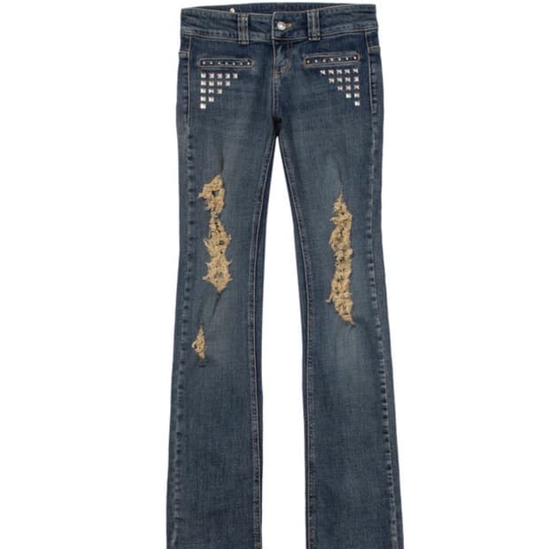 베이비메탈클럽 Bmc damaged studs jeans