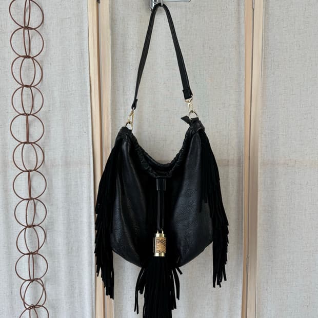 MODALU 프린지 레더 숄더백