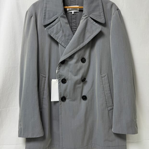 메종 마르지엘라 더블 브레스티드 코트