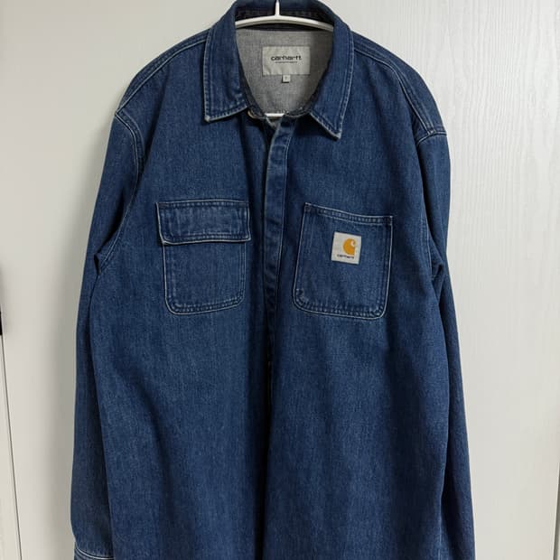 칼하트 wip 데님셔츠자켓 L