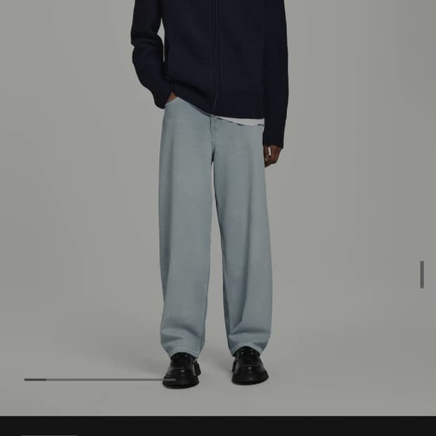 cos 라이더 와이드 레그 진 라이트 블루