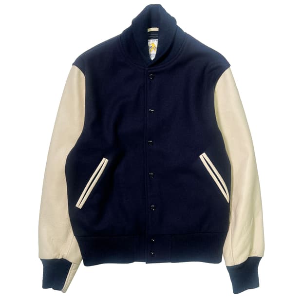 골든베어 스포츠웨어 바시티 자켓 네이비 크림 ( M)