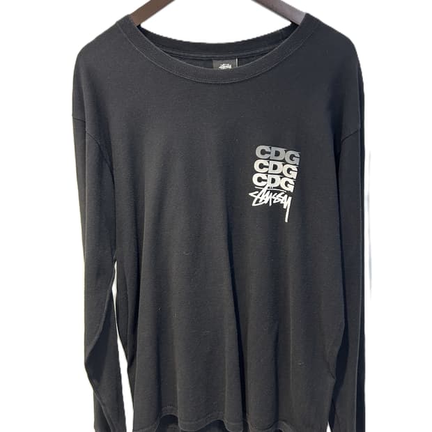 CDG x Stussy 롱슬리브 티셔츠
