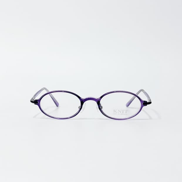 KNIT 퍼플 오벌 뿔테 데드스탁 빈티지안경
