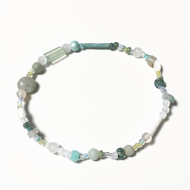 민트방울 비즈팔찌
