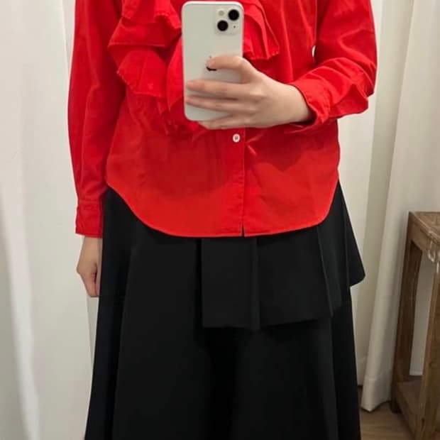 comme des garcons 꼼데가르송 러플 셔츠