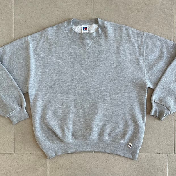 90s 빈티지 러셀 스웻셔츠 그레이 L USA